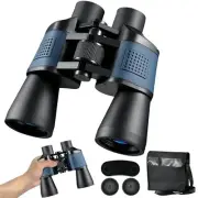 Binoculars for Adults 20x50，80 * 80 High Power Binoculars for Adults Black+Blue