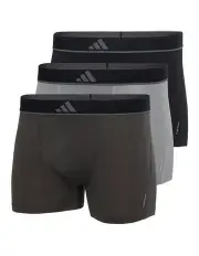 [Adidas] Active Micro Flex Eco Trunk Underwear 3 Pack in Multi