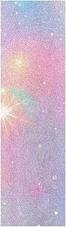 Amooorous Colored Romantic Glitter Decorative Skateboards Grip Tape Grippy Longboard Griptape Non-Skid Cruiser Board Grip Tape 33×9 Inch