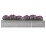 Patio Planter Galvanised Steel Open Bottom Plant Container Box Garden Raised Bed