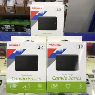 Toshiba 東芝 Canvio Basics A5 黑靚潮Ⅴ 1TB 2TB 4TB 2.5吋行動硬碟 外接式硬碟