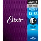 3 SETS Elixir 80/20 Bronze Polyweb Acoustic Guitar Strings Medium (13-56)/ 11100