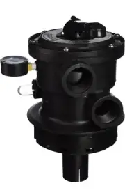 Hayward SP0714T VariFlo Top-Mount Multiport Valve, Black