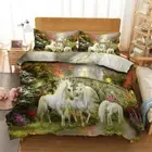 Stone Bridge Bud 3D Printing Duvet Quilt Doona Covers Pillow Case Bedding Sets