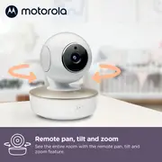 Motorola VM855 CONNECT, Secure 5" Portable Wi-Fi Video/Audio Baby Monitor With Crib Mount