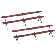 Hornby OO Gauge Station Benches x2 Pre-Built R8674 Skaledale Model Railways