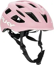 PUKY Helmet M Pink | Optimal for Head Circumference 54-58 cm | Lightweight & Ventilated | Durable Polycarbonate & EPS Foam Protection | Light Module & 360° Visibility | Stylish Design & Color Options
