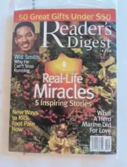 Reader's Digest December 2006 Real Life Miracles Will Smith, Marine Hero