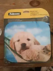 Fellowes Recycled Mouse Pad,Non Skid,Puppy In A Hammock