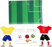 OSOLADY Family-Friendly Tabletop Football Game Safe Portable Mini Soccer Toy Set for Kids Fans