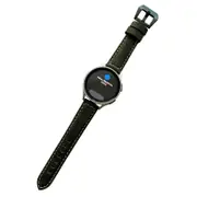 20mm Nubuck Leather Samsung Watch Strap 20mm for Galaxy Watch 4/5-DarkGreen
