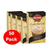 Moccona Double Shot Latte Coffee Sachets 50 Pack