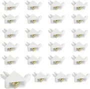 Floor Support #101558 White for IKEA, PAX, Komlement, Reinforced Supports Wardrobe Shelf Bracket Fixing Wedges Stabilizers with Screws (24 Pieces)