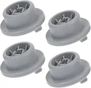 [OSALADI] Dishwasher Wheel Kit 4pcs Lower Rack Roller Wheels Dishwasher Parts and Easy to Use