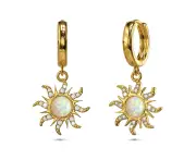 Celestial Opal Sun Drop Earrings