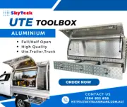 120/145/170CM Heavy Duty Aluminium Checker plate Tool Box UTE Trailer Storage-L