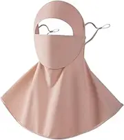 Face Cover for Sun Protection,Sun Face Shield UV Protection - with Drinking Hole Adjustable Ear Straps Breathable Neck Guard for Gardening Cycling Tennis Farming