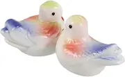 Abaodam 2pcs Ceramic Chopstick Rest Elegant Tableware Holder Miniature Figurine for Sand Table Decoration Symbolic Blissful Design for Utensils Display
