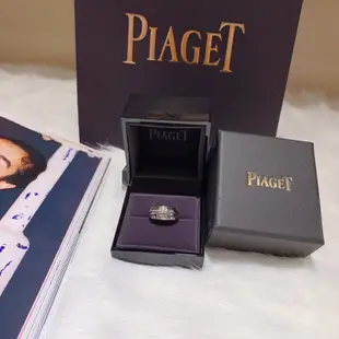 【二手正品】 PIAGET 伯爵可旋轉單圈鑲鑽戒優雅 氣質 精緻 全新