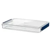 A4 Scrapbook Paper Storage, Photo Storage Box, Plastic File Box (Blue) 1 Pcs