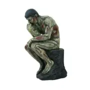 PTC Pacific Giftware Sitting Skeleton Zombie Thinker Statue Figurine, 8" H,