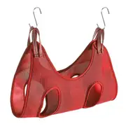 Pet Dog Cat Grooming Sling Hammock Restraint Bags for Bathing Trimming Nail Care - Red S