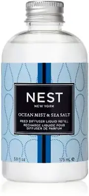 NEST Fragrances Ocean Mist & Sea Salt Reed Diffuser Liquid Refill, 5 Fluid Ou...