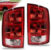 Tail Lights Compatible With 2002-2006 Dodge Ram 1500 2500 3500 Driver and Passenger Side Taillights Replace CH2801147 CH2800147 55077348AF 55077347AF