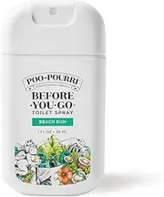 Poo-Pourri Before-You-Go Toilet Spray, Beach Bum, 1 Fl Oz Pocket Travel Size - Coconut, Orchid and Toasted Praline