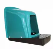 Plastic chicken nesting box roll away egg chute - Single hole
