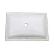 Fairmont Designs S-200WH Rectangular Ceramic Undermount Sink - White