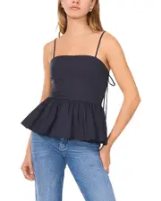 1.state Tie Strap Peplum Top