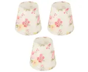 Cloth Lamp Shade Flower Pattern Clip On Bulb Lampshade For Table Lamp Chandelier Floor Lamp