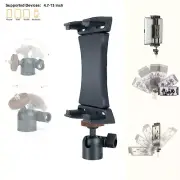 LINCO Universal Tripod Mount Holder 1/4" Thread Adapter For iPad iPhone 4.7-13in