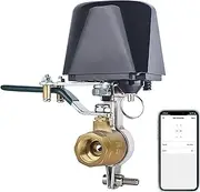 Smart Water Valve: WiFi Gas Shut-Off Valve Controller, Water Valve Shut Off Timer, App Remote Control, Compatible with Amazon Alexa Google Home, for Kitchen Garden Farm