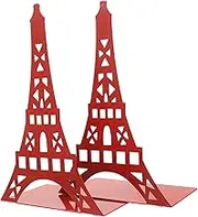 FIXOSHEE 2Pcs Metal Book Holders Tower Shape for Desk Organization Modern File Book Stands for Books Magazines and Stylish for Home and Office