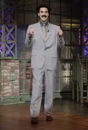 Actor Sacha Baron Cohen as Borat arrives on October 9 2006 TV Old Photo 3