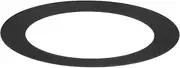 uxcell 1-Pack Goof Rings for 3 Inch Recessed Lights, 3.4" ID 4.7" OD Durable Steel Trim Ring Flush Mount Black Can Light Trim Ring Cover for Ceiling Can Downlights