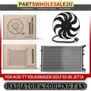 Radiator & Cooling Fan Assembly Kit for VW Jetta 02-05 Golf 02-06 Audi TT 03-06 (for: Audi)