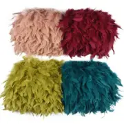 10Meters Fluffy Feathers Trim Fringe Ribbon Feather Fringes Sewing Trimmings DIY