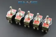 5 PCS TOGGLE SWITCH DPDT CENTER OFF TOGGLE 3 AMP 250V 6 AMP 125V 6 PIN EC-1500