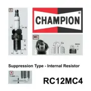 4x CHAMPION Performance Driven Quality Copper Plus Spark Plug For Mazda #RC12MC4