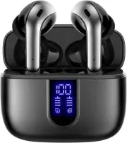 Bluetooth Headphones Wireless Earbuds 60H Playback LED Power Display Earphones