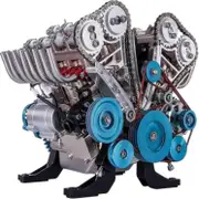 Engine Model Desktop Engine, 8-cylinder-inline Car Engine Model Building Kit Adult Mini Engine Model Toy For Offices, Homes, Ktvs, Cafes And Hotels.