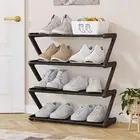 Plastic Doorway Shoe Rack Black/White/Pink Shoe Storage Rack Dormitory