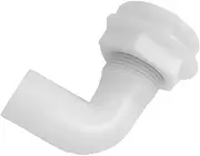 [QSAENHA] 1 Inch Plastic 90 Degree Thru-Hull Bilge Pump Hose Fitting for Boats-White/1805
