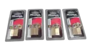 4-PACK Master Lock 1-3-6in. Brass Padlock 130D