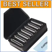 Musical Versatility: 10 Holes, 7 Colors Diatonic Harmonica Set for All Levels