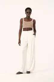 Altea Knit Top Tan Mix Size 14 | Elka Collective
