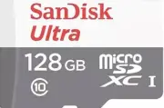 SanDisk SDSQUNB-128G-AZFMN 128 GB Micro SD Memory Card